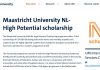 Maastricht University NL-High Potential Scholarships for International Students