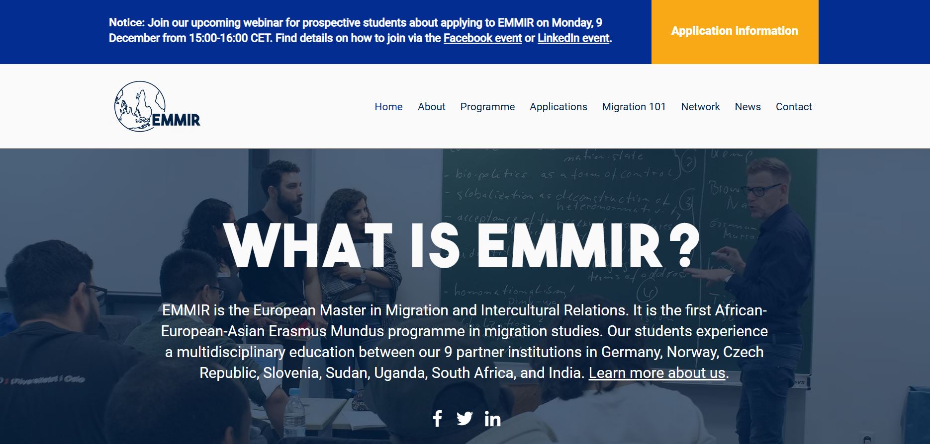 Erasmus Mundus EMMIR Scholarship in Europe 2025-27, Fully Funded Erasmus Mundus EMMIR Scholarship in Europe 2025-27,