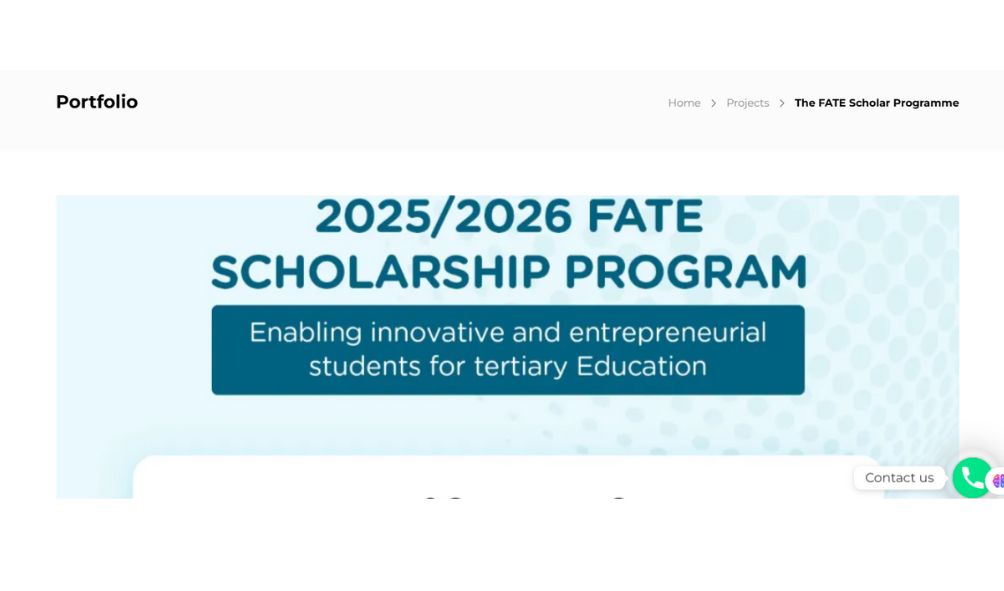 FATE Scholarship Program 2025-26