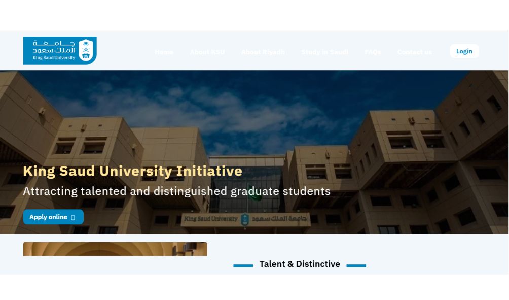King Saud University Initiative 2025-26