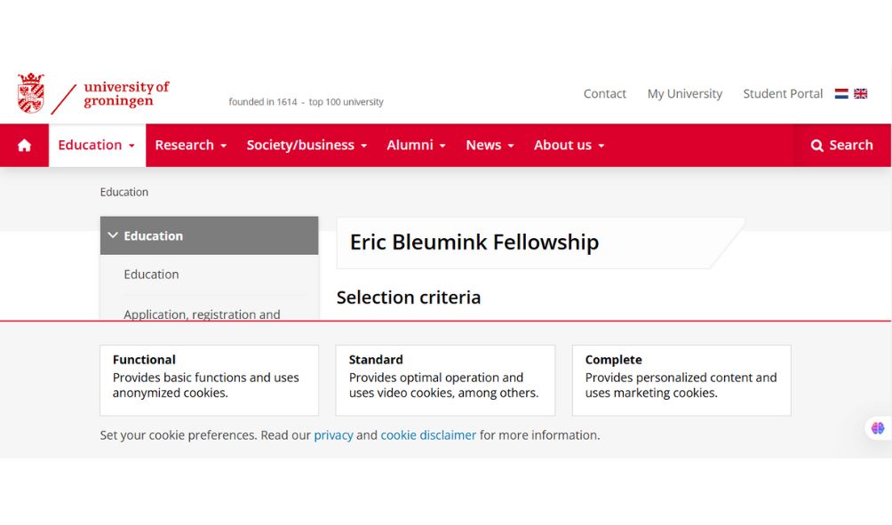 Eric Bleumink Scholarships 2026 in the Netherlands (Fully Funded) Eric Bleumink Scholarships 2025-2026