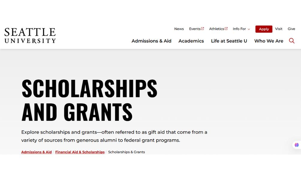 Seattle University Scholarships 2025