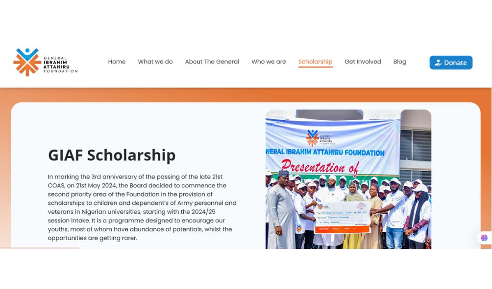 General Ibrahim Attahiru Foundation Scholarship 2025