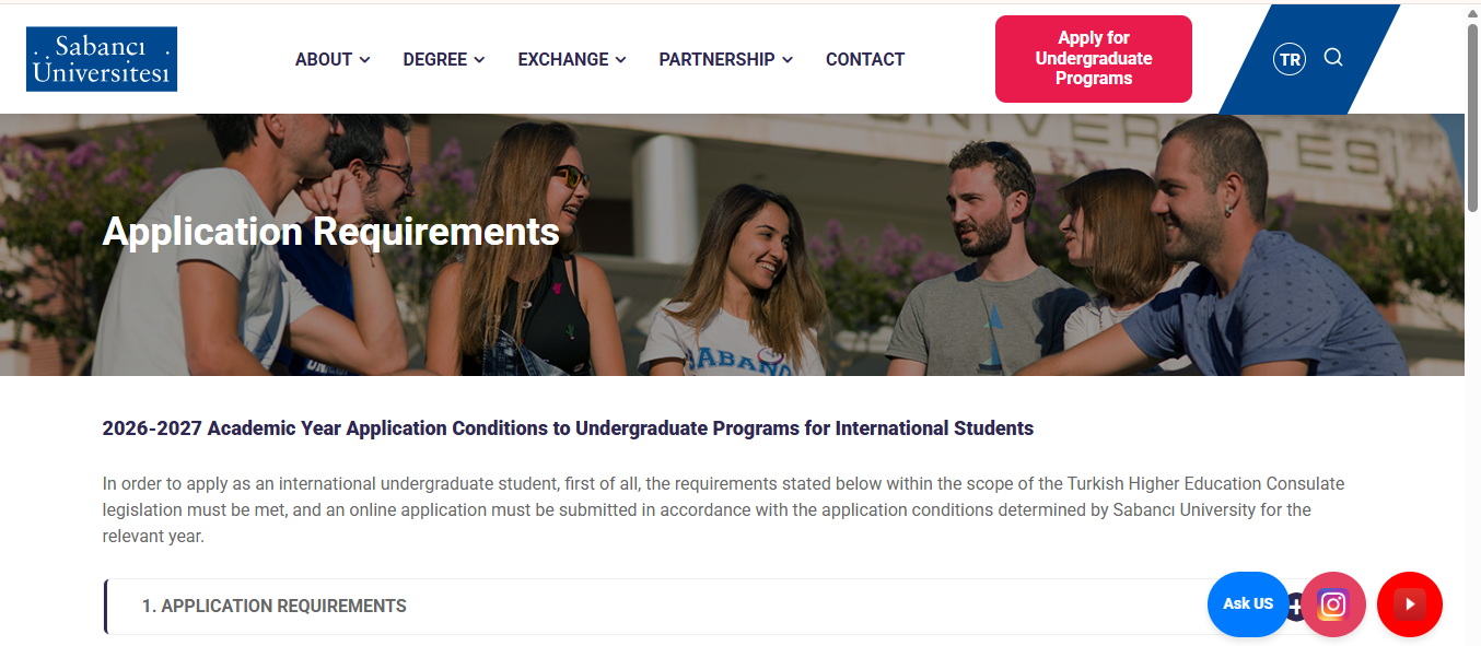 Sabancı University Scholarships