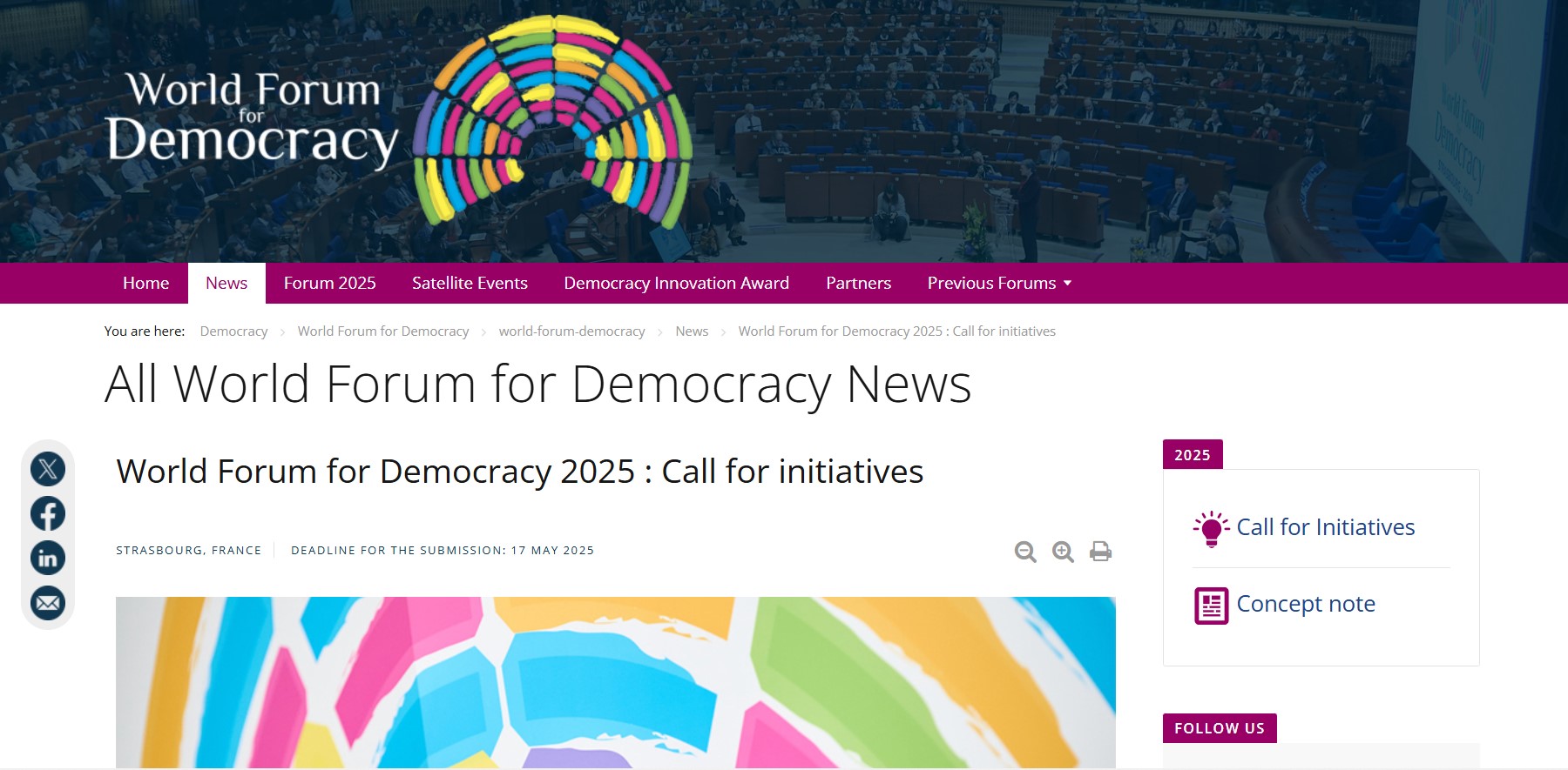 World Forum for Democracy 2025