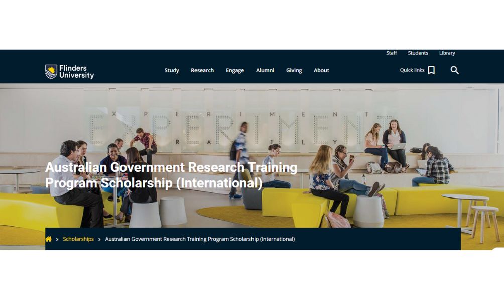 Flinders University AGRTPS Scholarships 2025-26 in Australia (Fully Funded) Flinders University AGRTPS Scholarships 2025