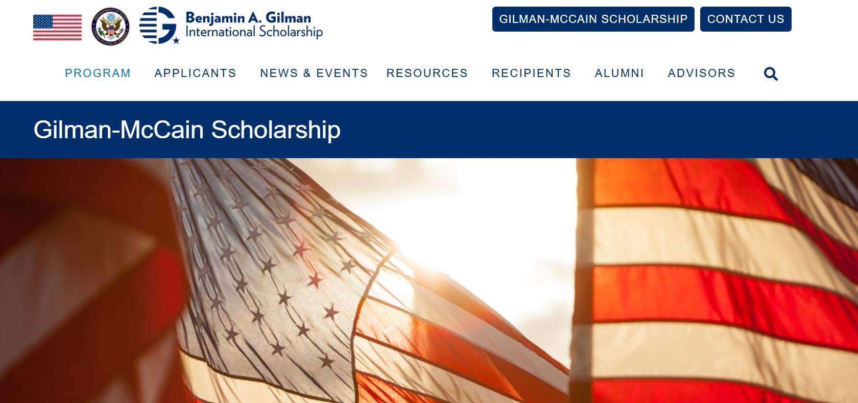 Gilman-McCain Scholarship 2025 for Undergraduate Students