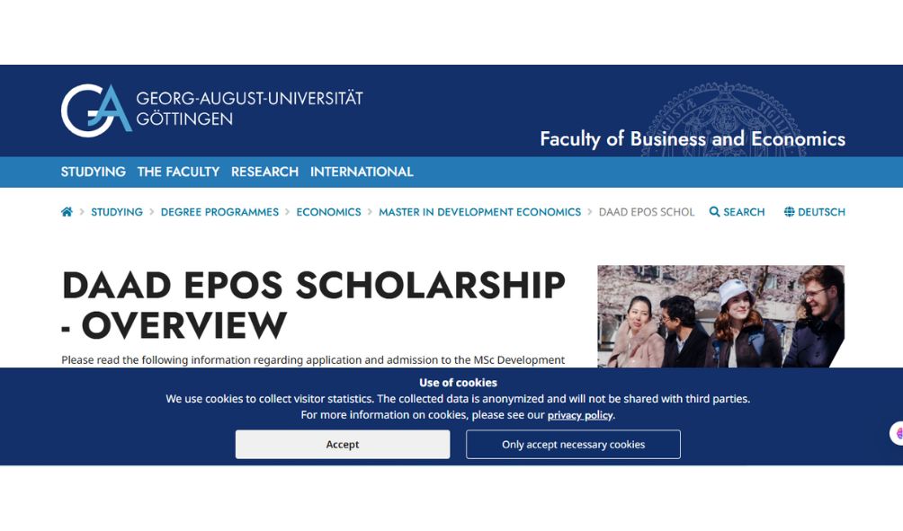 University of Gottingen DAAD Scholarship 2026 in Germany (Fully Funded) University of Gottingen DAAD Scholarship