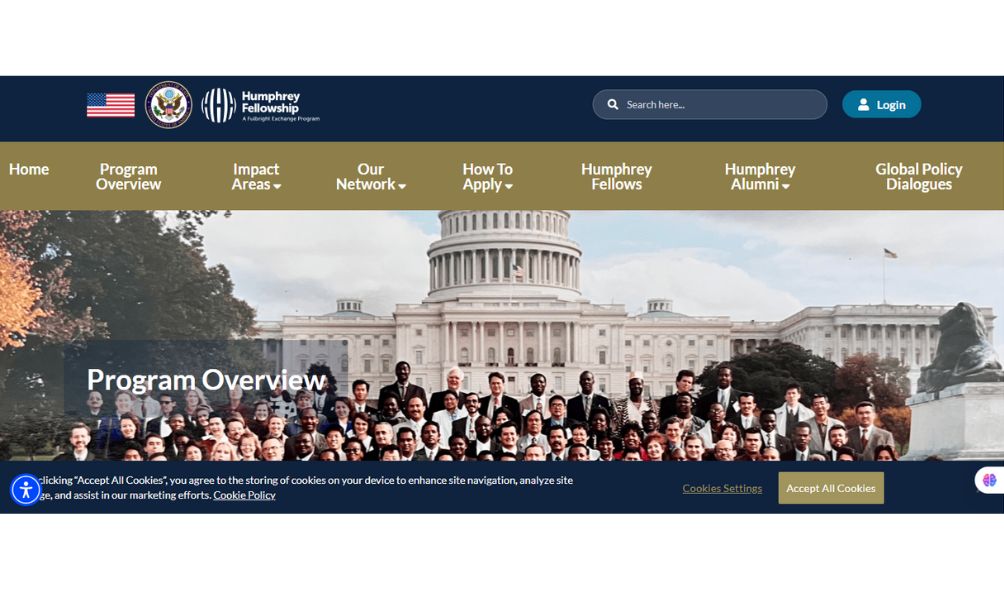Hubert H. Humphrey Fellowship in the USA 2026 (Fully Funded) Hubert H. Humphrey Fellowship