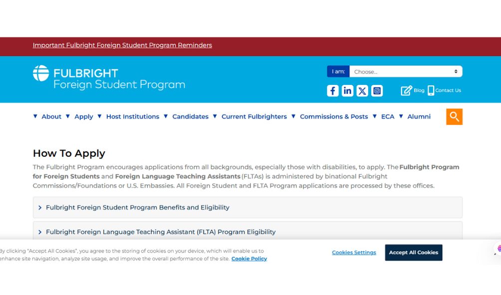 Fulbright Foreign Student Program in USA (Fully Funded) 2026-2027 Fulbright Foreign Student Program