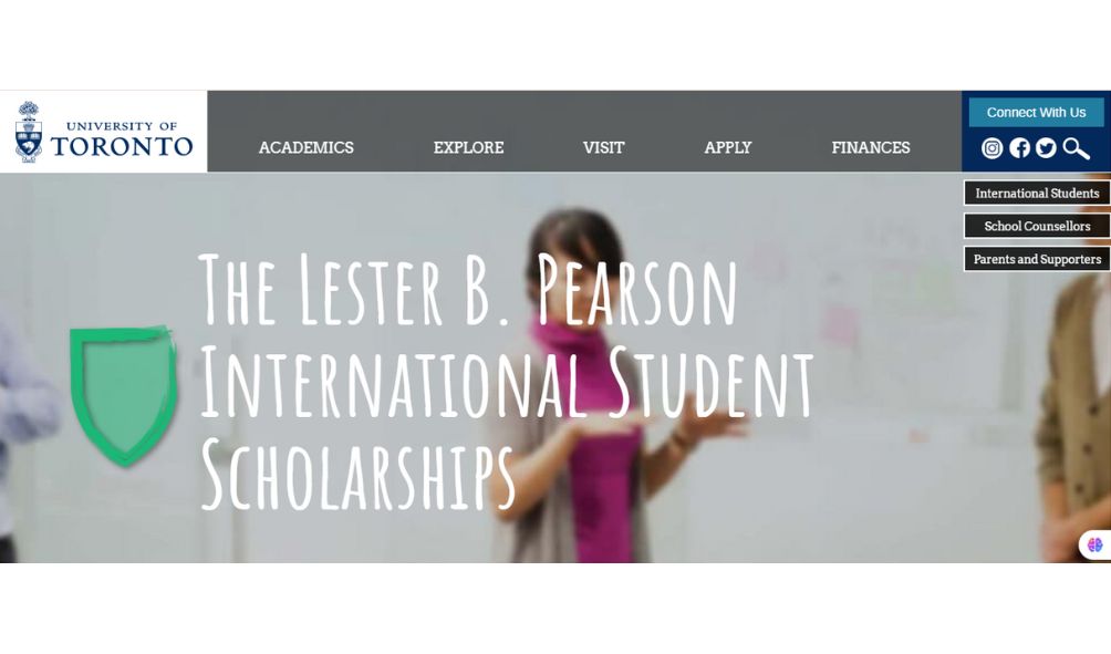 Lester B Pearson Scholarship 2026 in Canada (Fully Funded) Lester B Pearson Scholarship