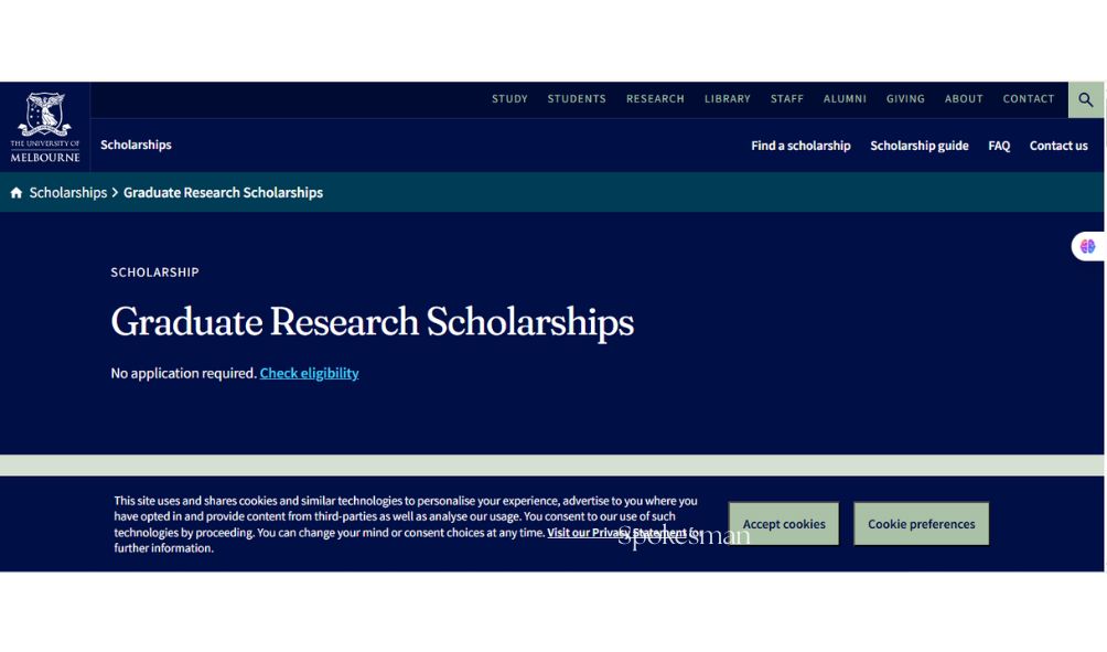 Melbourne Graduate Scholarships 2025-2026 in Australia (Fully Funded) Melbourne Graduate Scholarships 2025