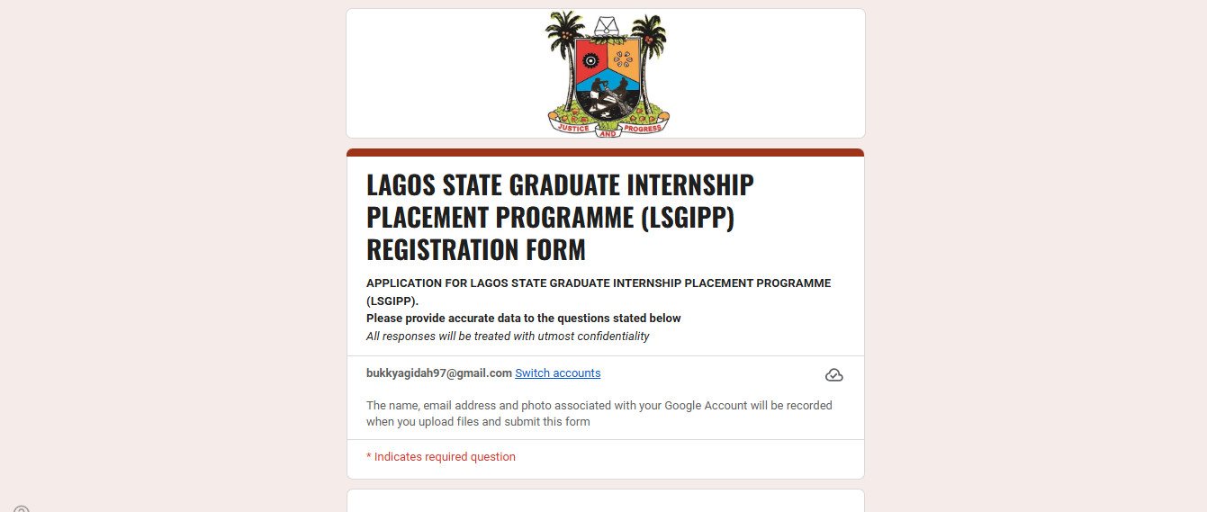 Lagos State Graduate Internship Placement Programme (GIPP) 2026 in Nigeria Lagos State Graduate Internship Placement Programme