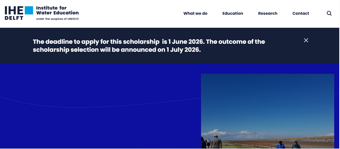SIDS Scholarships in Water and Sustainable Development 2026 SIDS Scholarships in Water and Sustainable Development
