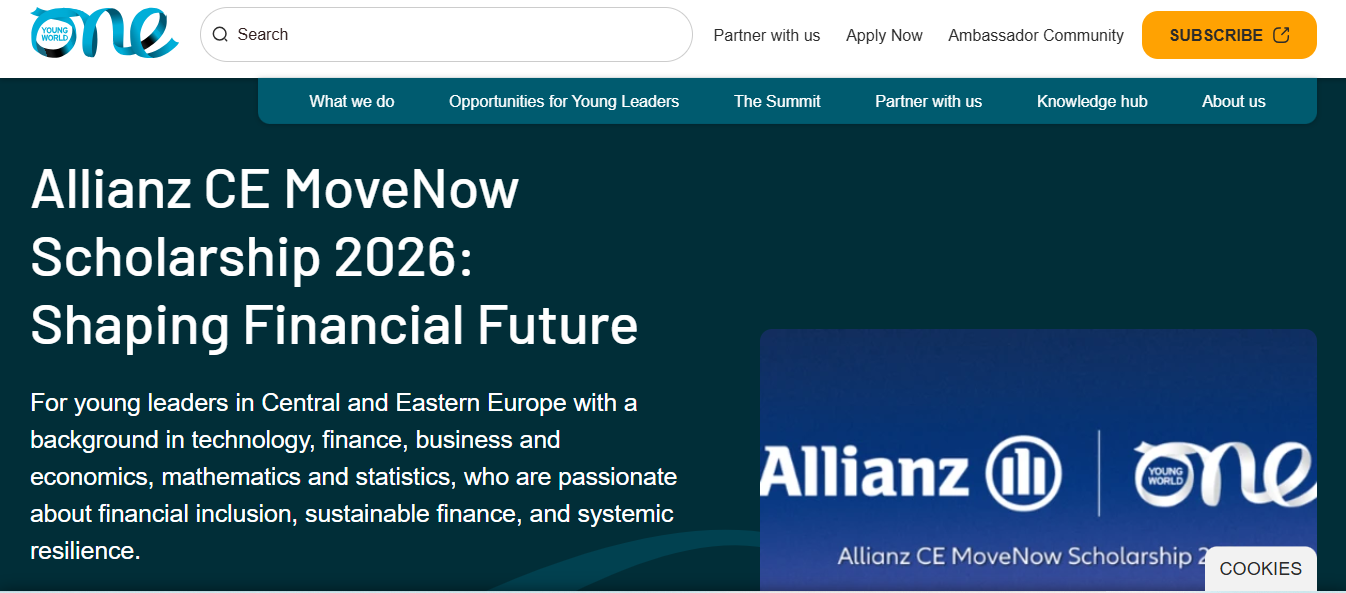 Allianz CE MoveNow Scholarship 2026