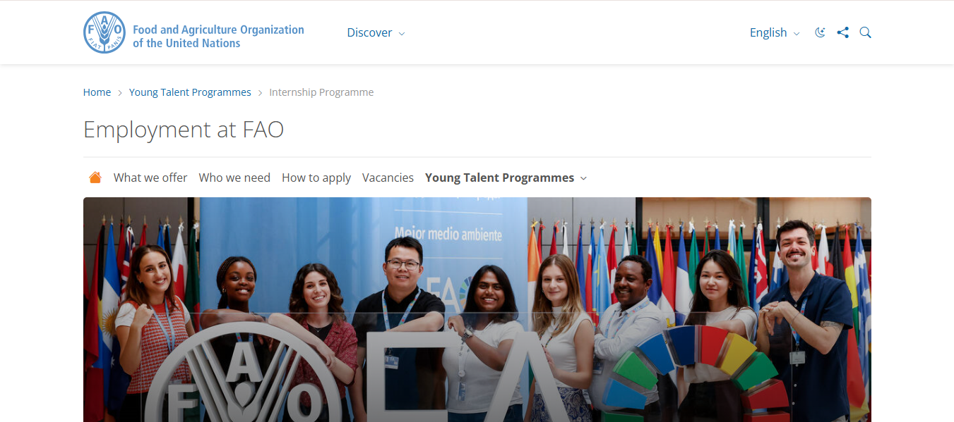 FAO Internship Programme 2026