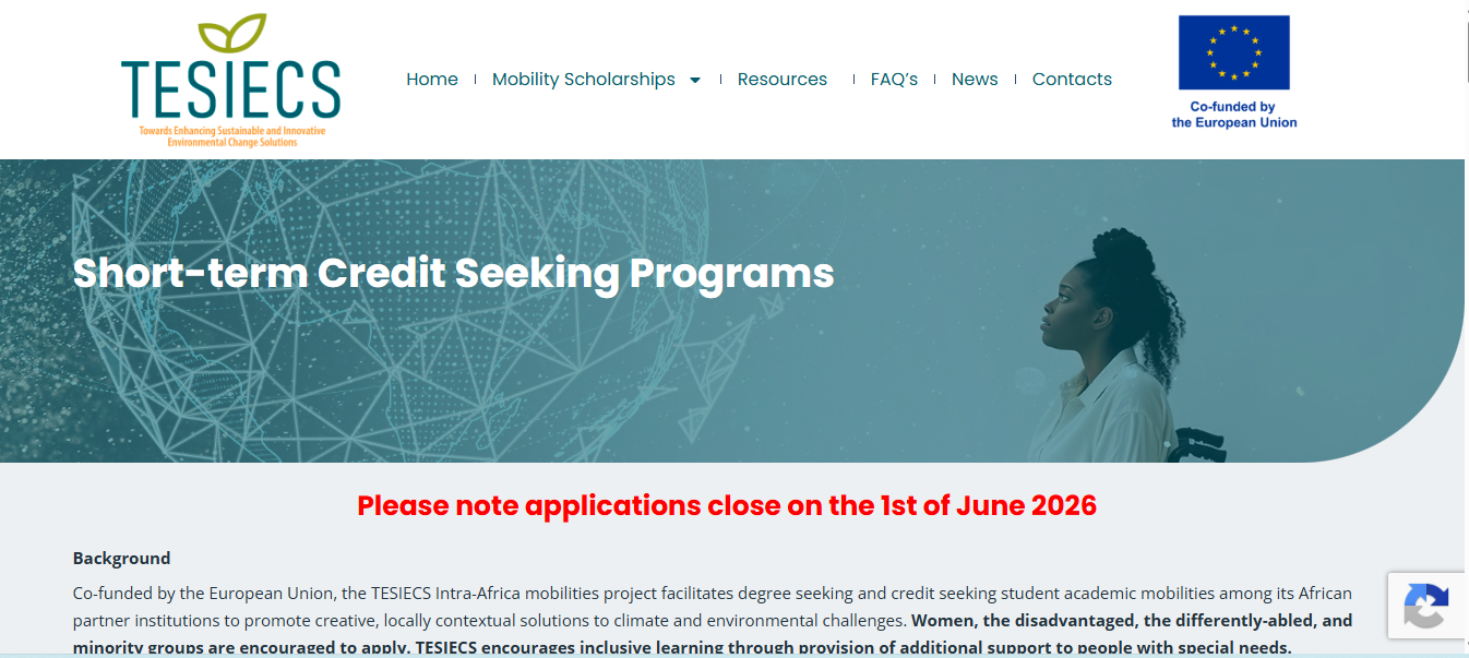 TESIECS Short-Term Credit Seeking Programs 2026