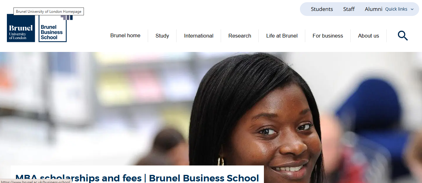 Brunel University London MBA Scholarship 2026/27 in the United Kingdom Brunel University London MBA Scholarship