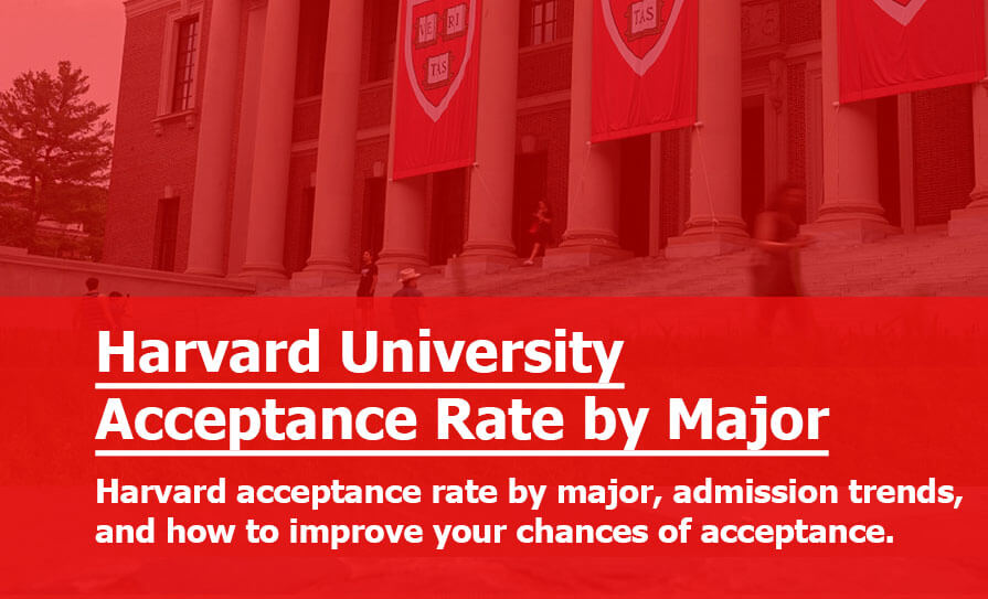 Harvard Admission and Acceptance Rate — Where It’s Hardest and Easiest to Get In Harvard Acceptance Rate by Major