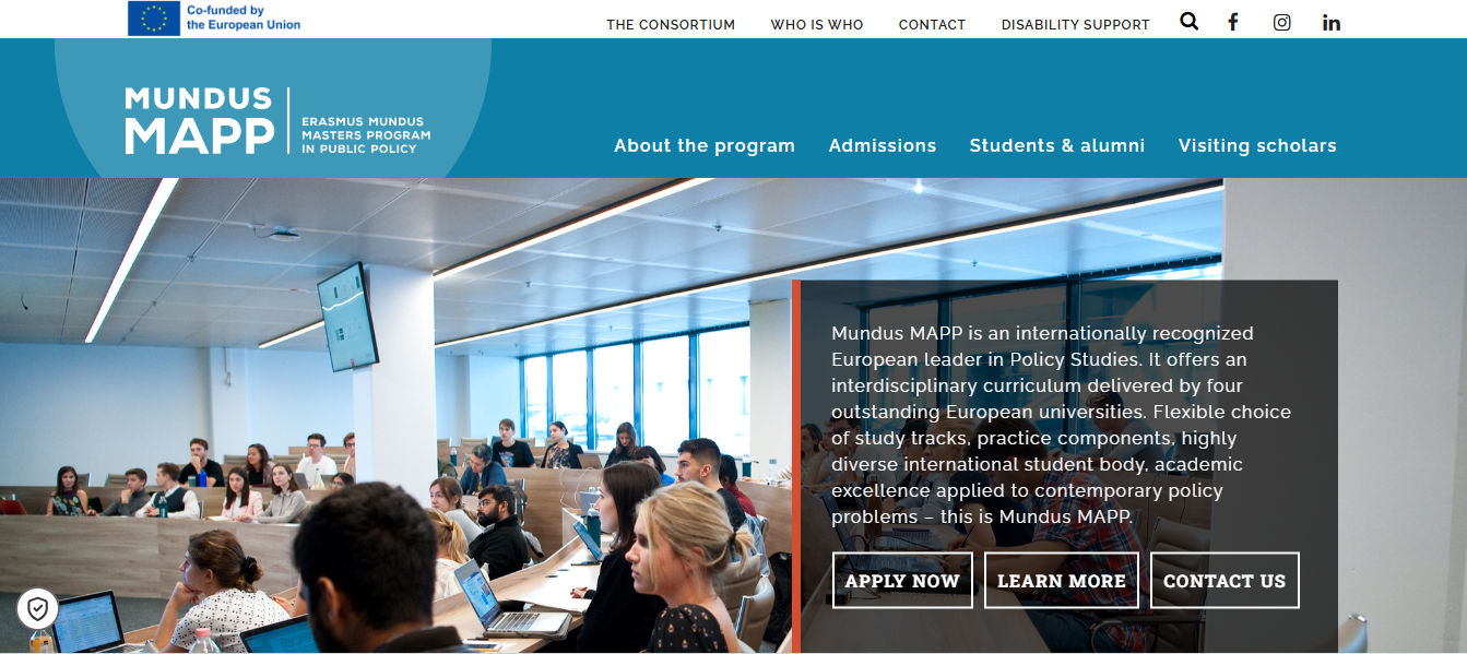 Mundus MAPP EMJM Scholarship 2026 in Europe Mundus MAPP EMJM Scholarship