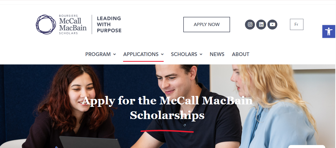 McCall MacBain Scholarships 2027 in Canada McCall MacBain Scholarships