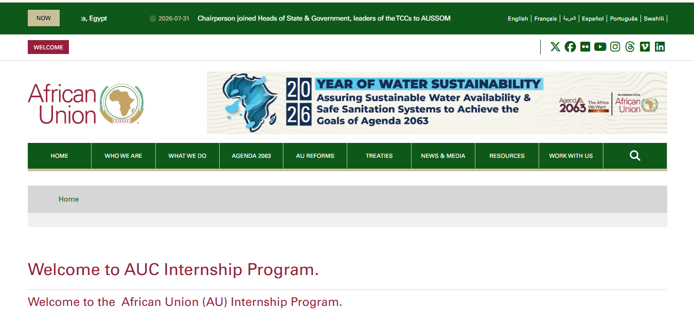 African Union Internship Program