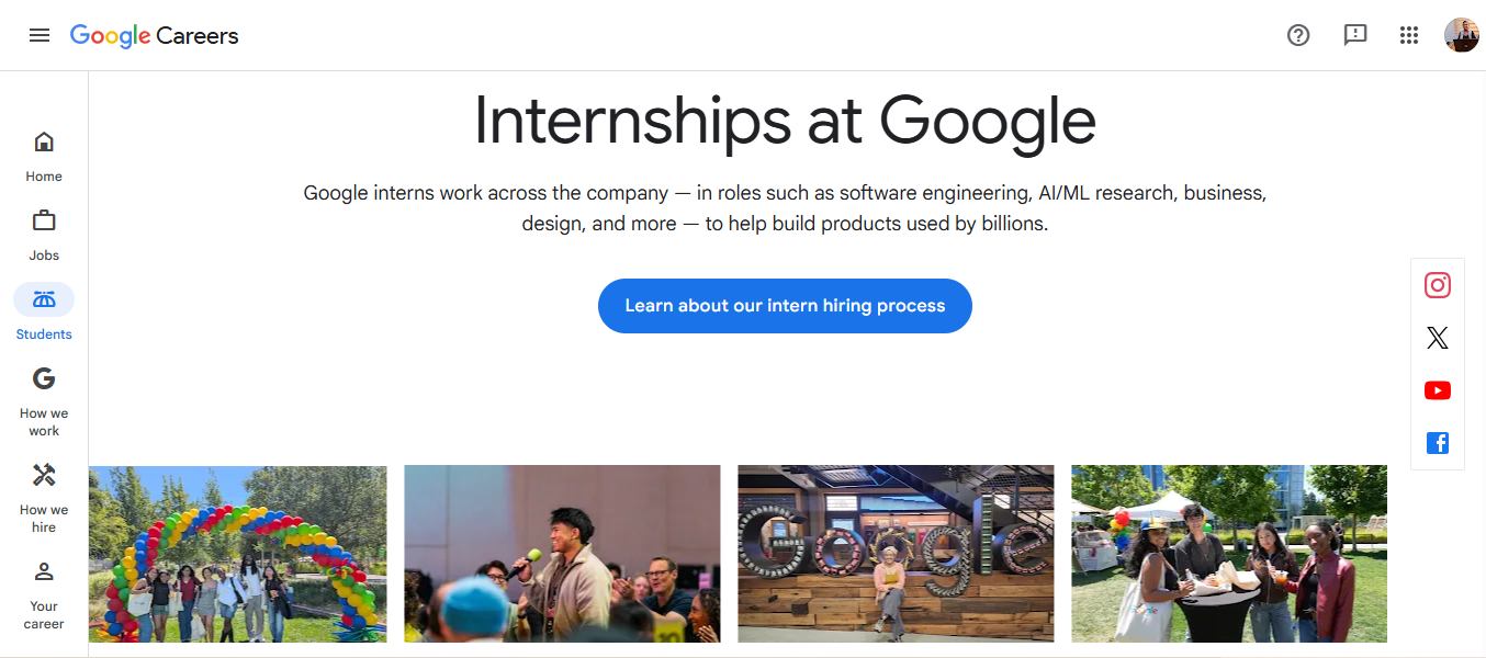 Google Internship 2026 – Paid Internship for International Students Google Internship 2026