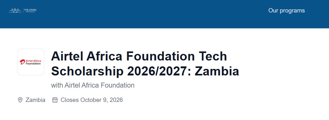 Airtel Africa Foundation Tech Scholarship