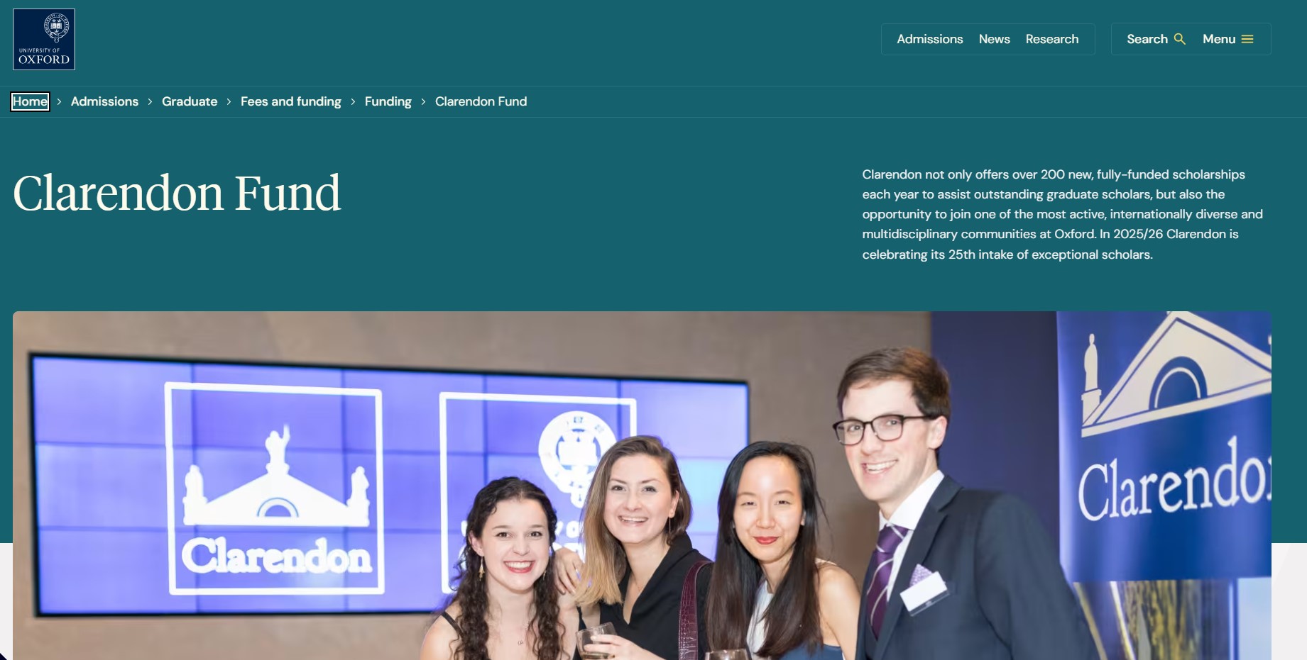Clarendon Fund Scholarships at Oxford University 2027 Clarendon Fund Scholarships at Oxford University 2027