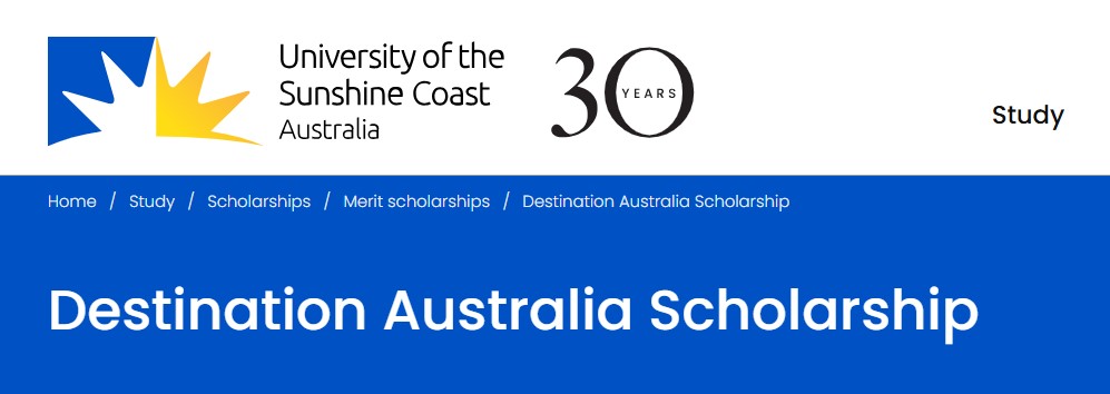Destination Australia Scholarship 2027 at UniSC