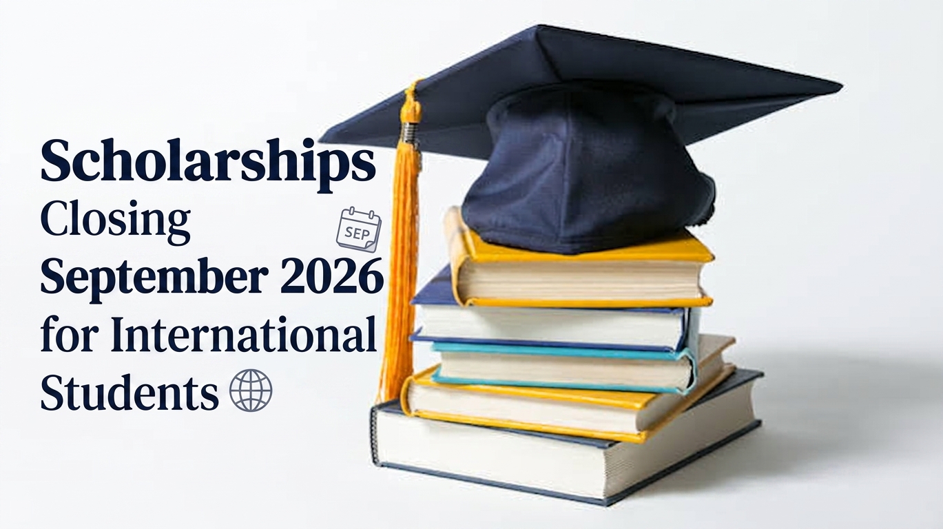 Scholarships Closing September 2026 for International Students Scholarships Closing September 2026