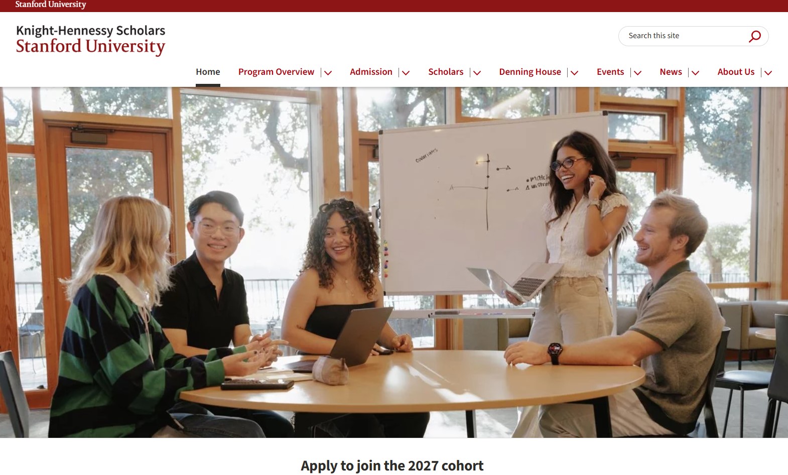 Knight-Hennessy Scholarship at Stanford University  