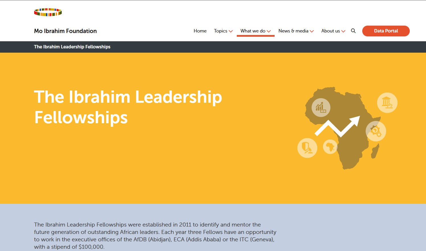 Mo Ibrahim Foundation Leadership Fellowships 2027