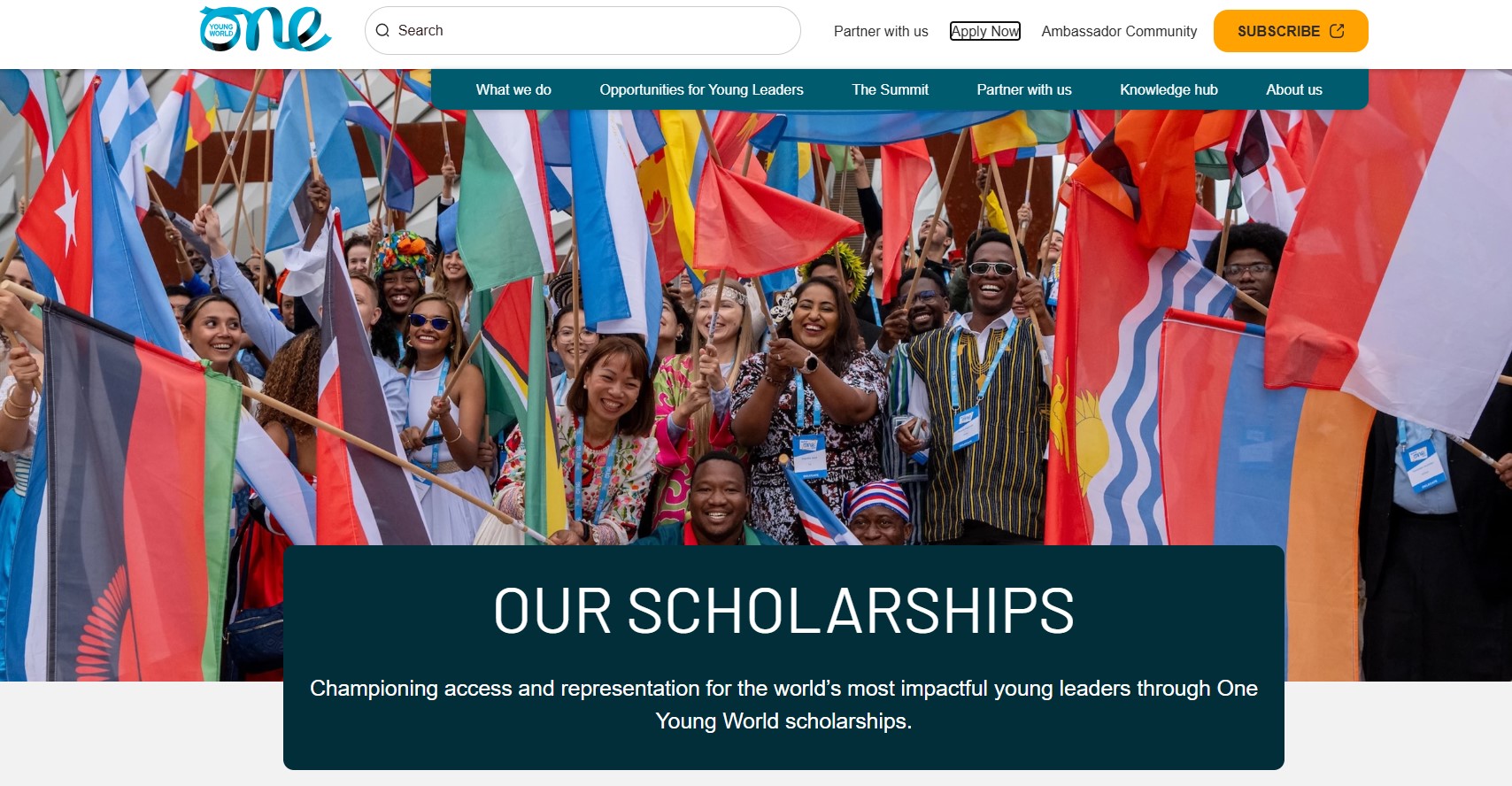 One Young World Leading Scholarship 2027