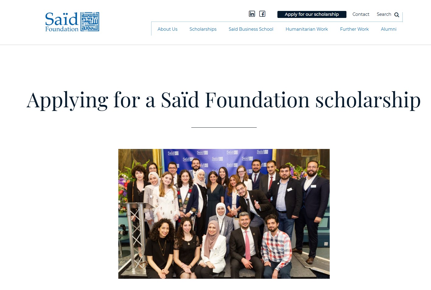 Saïd Foundation Scholarship 2027/2028