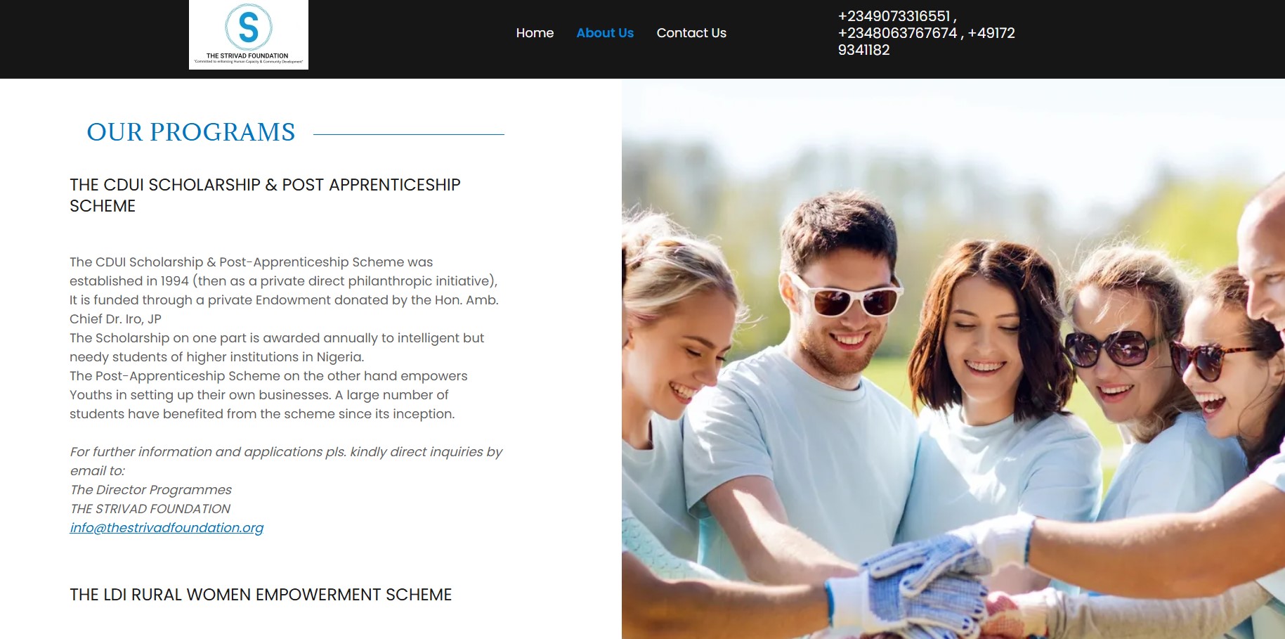 Strivad Foundation Scholarship 2026