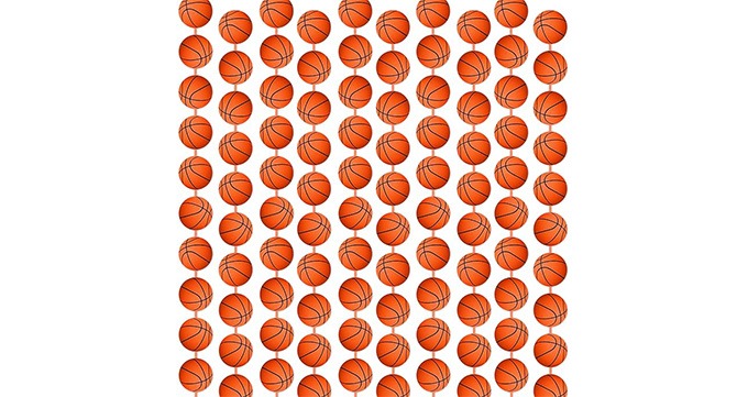 100 Pcs Basketball Garland for Party Banners Sports Theme Party Hanging Decorations