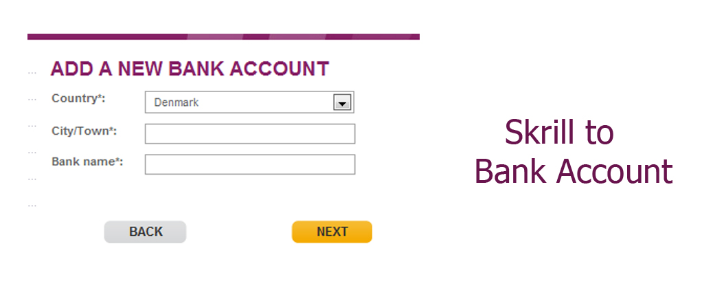 Skrill to Bank Account