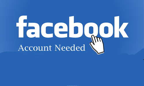 Facebook Account Needed