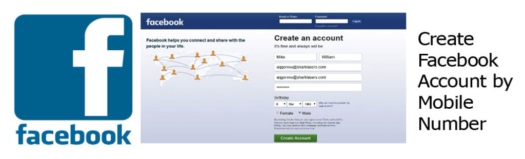 Create Facebook Account by Mobile Number