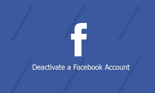 Deactivate a Facebook Account
