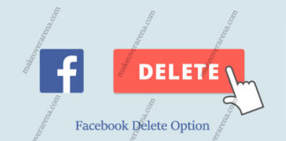 Facebook Delete Option 