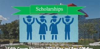 Edith Cowan University (ECU) King and Amy O'Malley Trust Scholarships 2020
