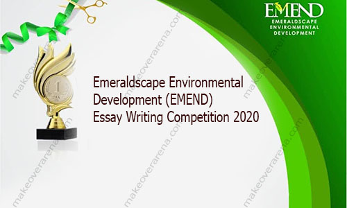 Emeraldscape Environmental Development (EMEND) Essay Writing Competition 2020