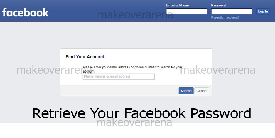 Retrieve Your Facebook Password