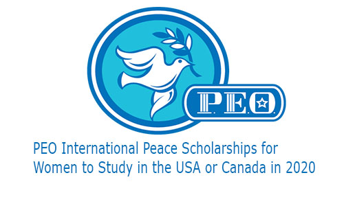 PEO International Peace Scholarships for Women to Study in the USA or Canada in 2020