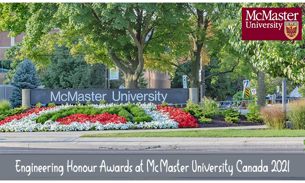 Engineering Honour Awards at McMaster University Canada 2021