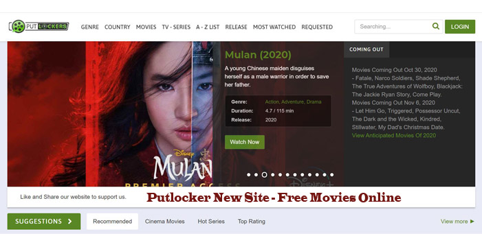 Putlocker New Site - Free Movies Online 