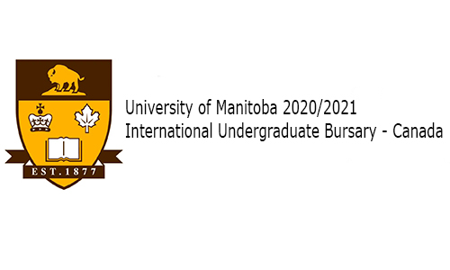 University of Manitoba 2020/2021 International Undergraduate Bursary - Canada