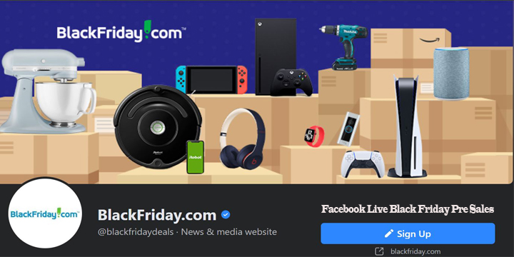 Facebook Live Black Friday Pre Sales